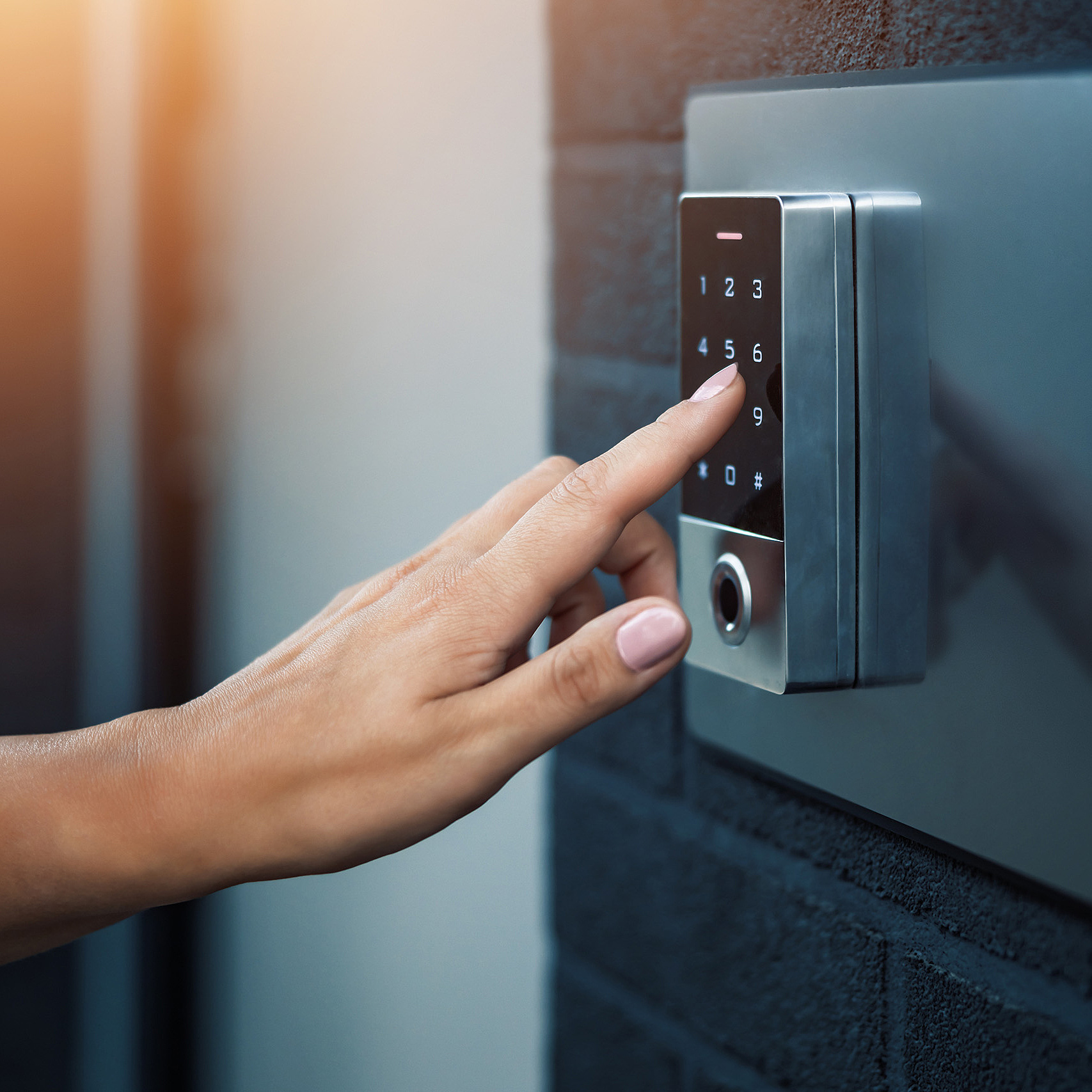Sicherheitscode als Wohnungsschloss