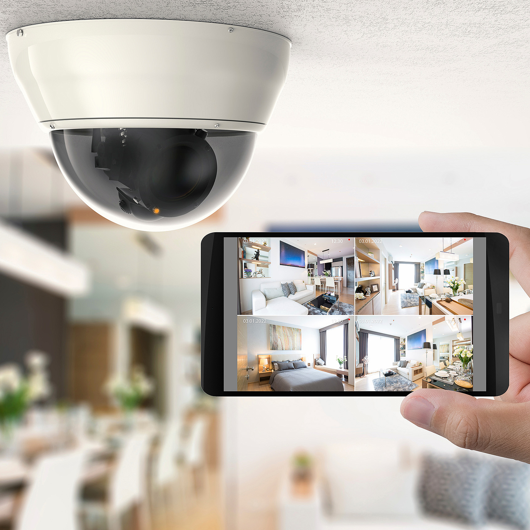 Brandmelder in einer Wohnung